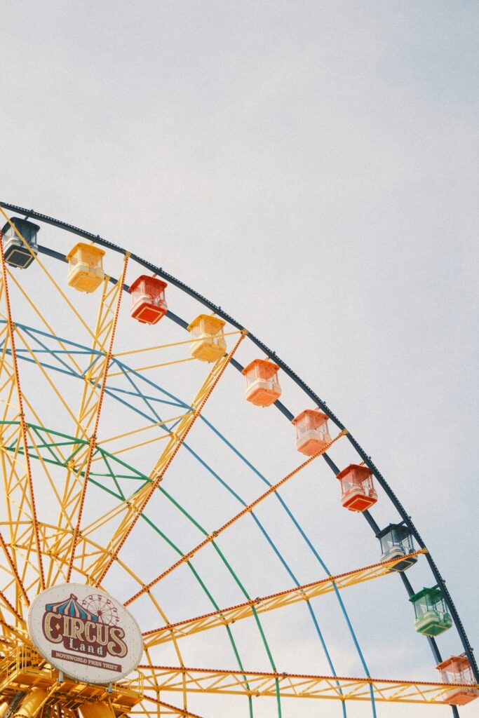 roller coaster colourful